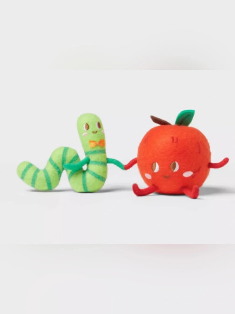 Target Spritz Apple and Worm felt decor
